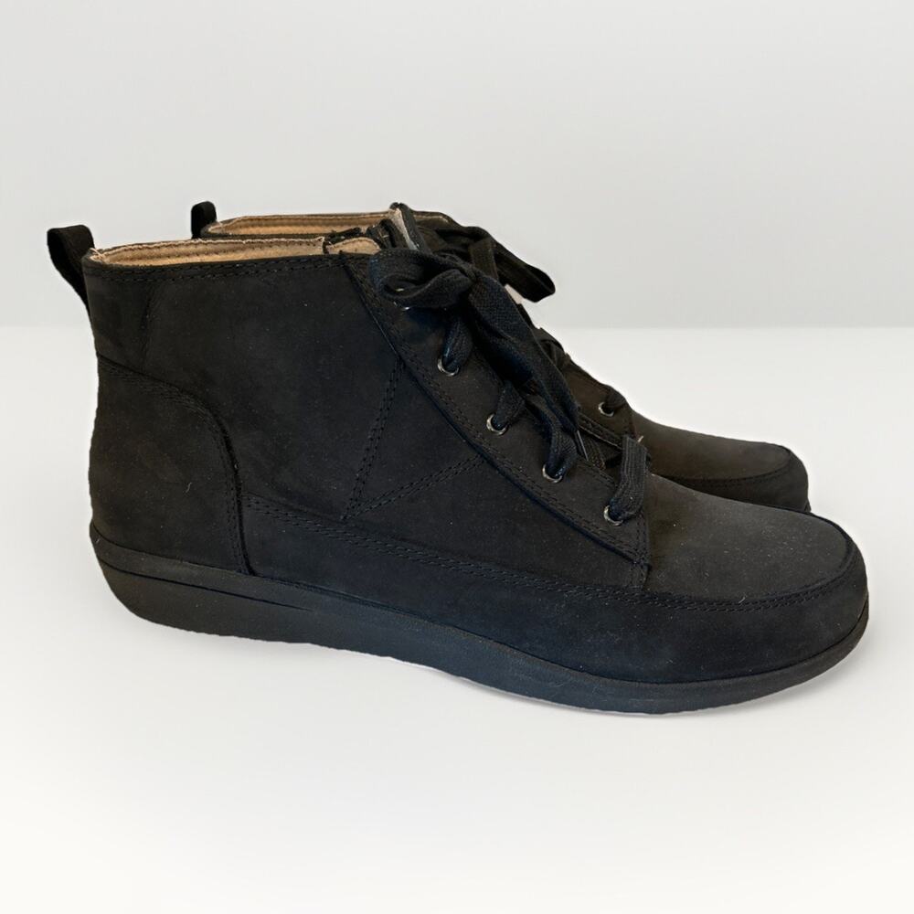 Vionic Womens Shawna Boot Size 11 Black Weather Resistant Lace Up Bootie
